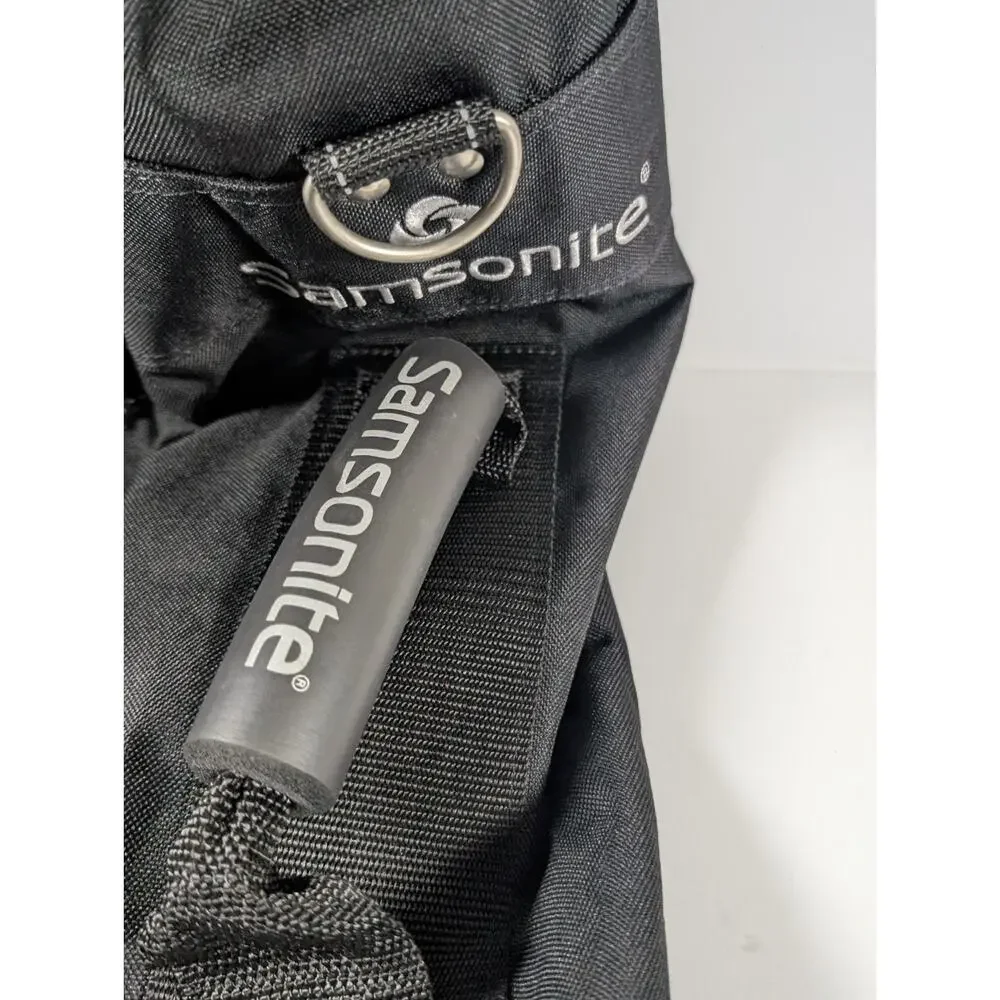 Samsonite Wheeled Golf Travel Bag Padded Club Cover Rolling Case Black 50